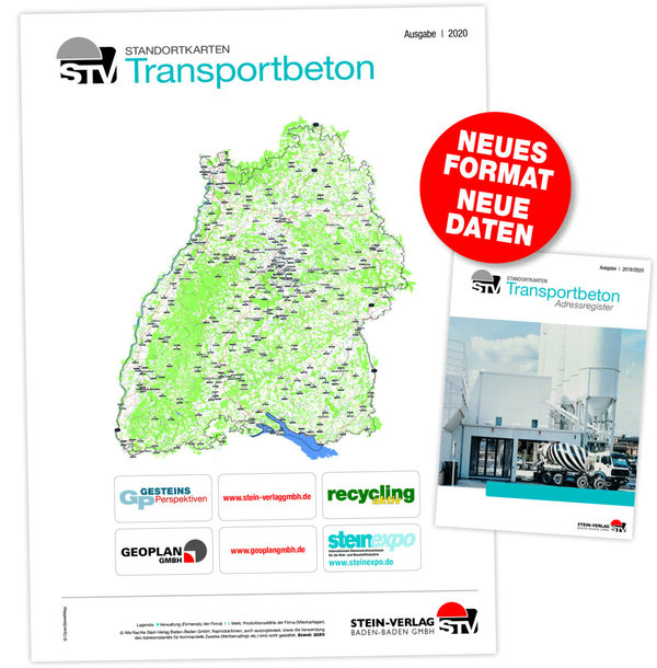 Standortkarten Print I  Transportbeton