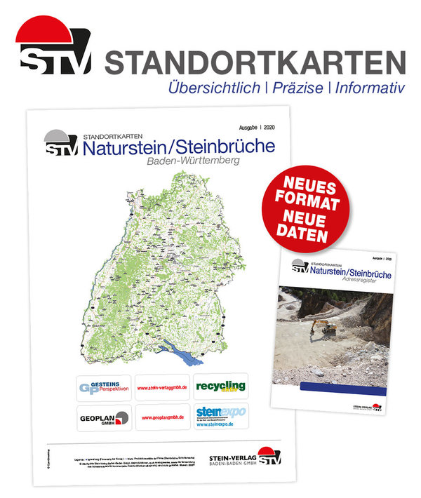 Standortkarten Print I Naturstein/Steinbrüche